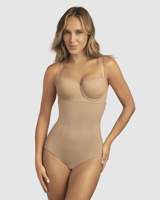 Faja pantalón de compresión y realce de glúteos#color_801-cafe-medio