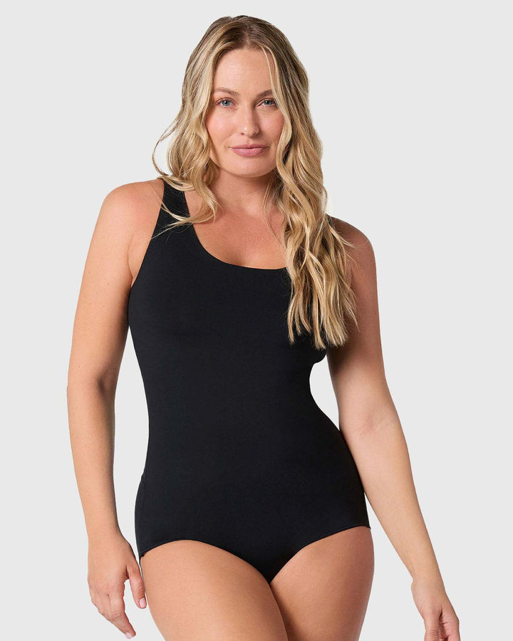 Body de compresión manga sisa con top interno