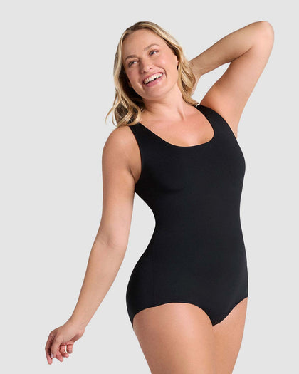 Body de compresión manga sisa con top interno#color_700-negro