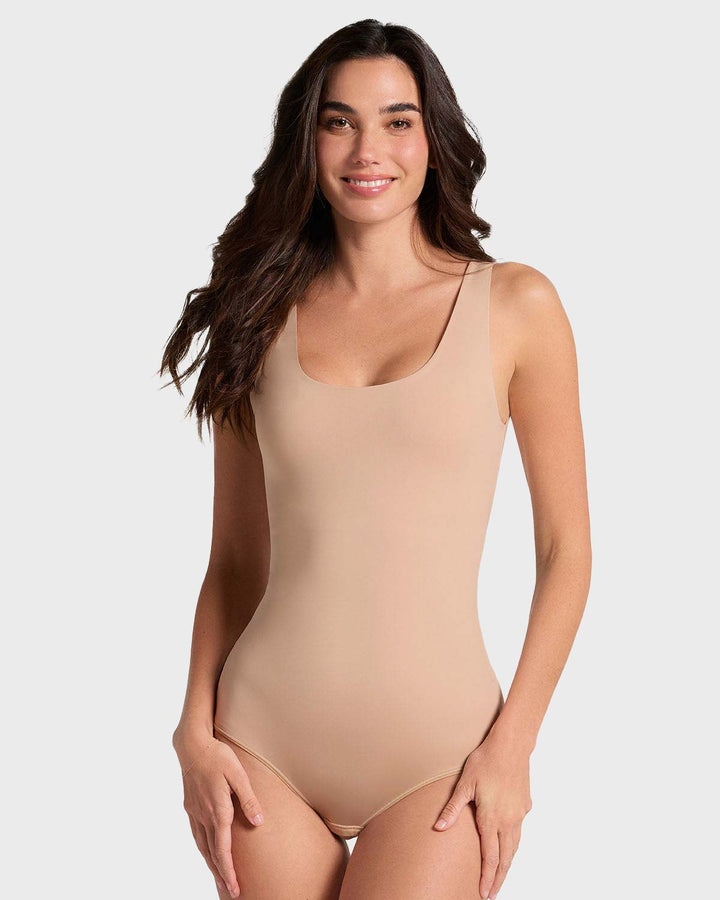 Body de compresión manga sisa con top interno