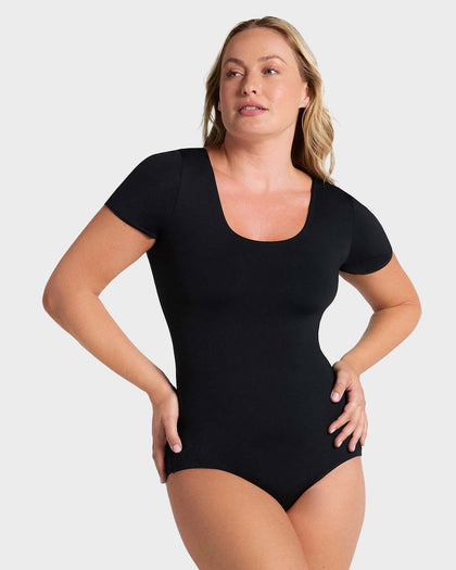 Body de compresión manga corta