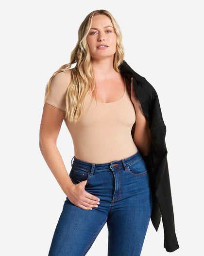 Body de compresión manga corta#color_801-cafe-medio