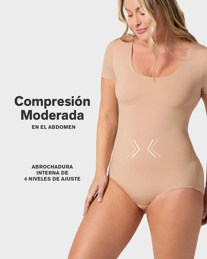 Body de compresión manga corta#color_801-cafe-medio