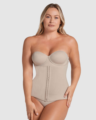 Faja cinturilla de compresión fuerte que estiliza tu figura#color_802-cafe-claro