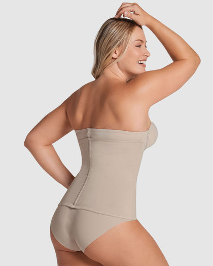 Faja cinturilla de compresión fuerte que estiliza tu figura#color_802-cafe-claro