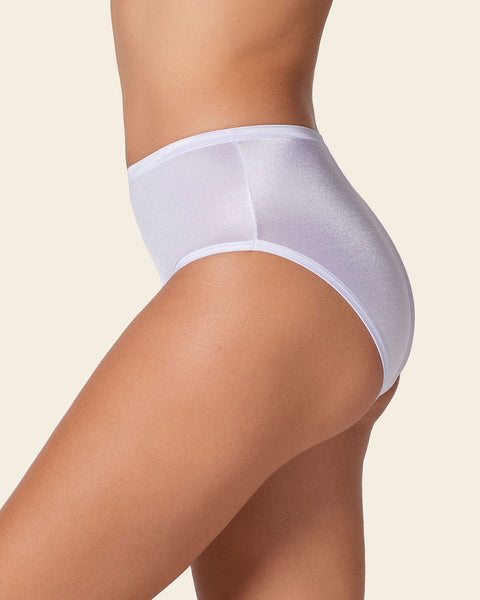 Panty clásico pierna alta con excelente cubrimiento tela suave#color_000-blanco