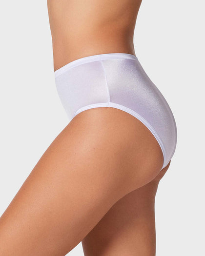 Panty clásico pierna alta con excelente cubrimiento tela suave#color_000-blanco