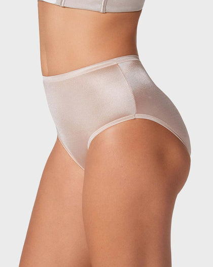 Panty clásico pierna alta con excelente cubrimiento tela suave#color_878-beige