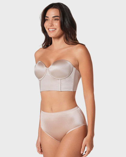 Panty clásico pierna alta con excelente cubrimiento tela suave#color_878-beige