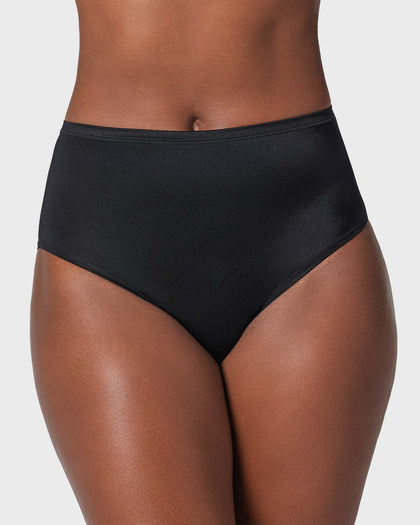 Panty clásico pierna alta con excelente cubrimiento tela suave#color_700-negro