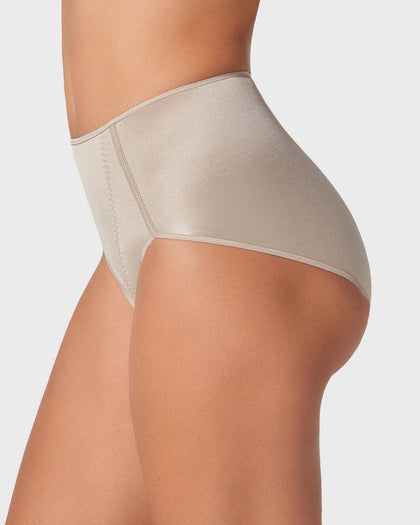 Panty faja clásico con control suave de abdomen#color_802-cafe-claro