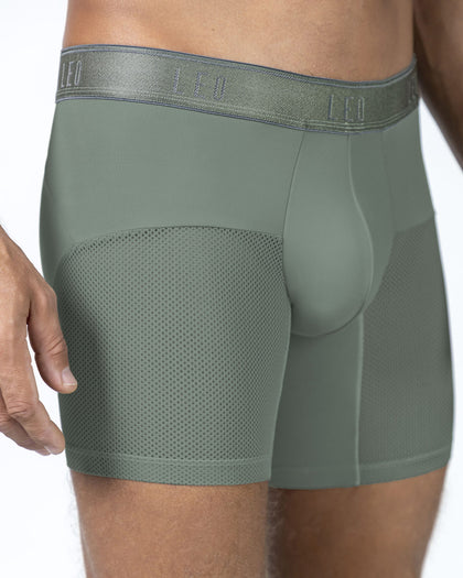 Bóxer medio de secado rápido con mallas transpirables en microfibra