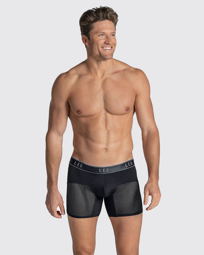 Bóxer medio de secado rápido con mallas transpirables en microfibra#color_701-negro