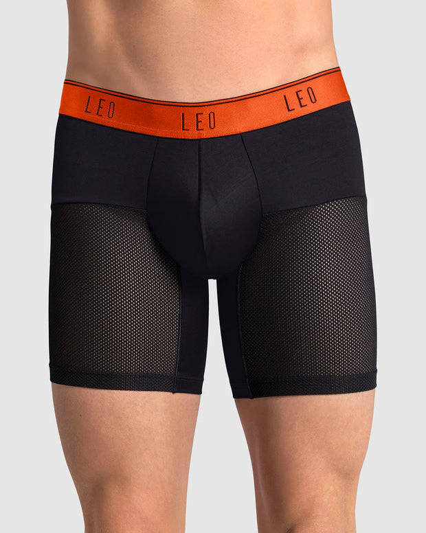 Bóxer medio de secado rápido con mallas transpirables en microfibra