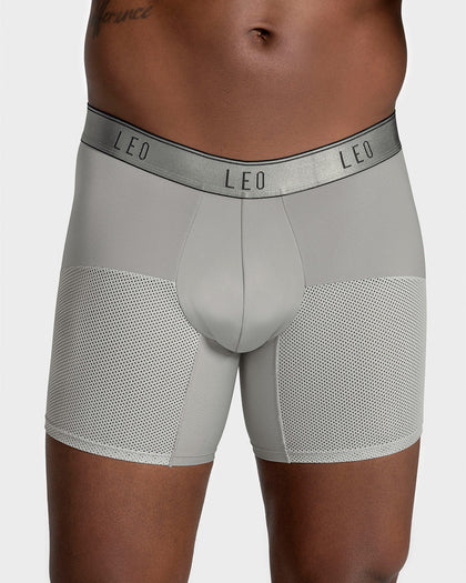 Bóxer medio de secado rápido con mallas transpirables en microfibra#color_778-gris-claro