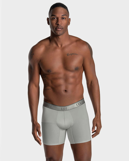 Bóxer medio de secado rápido con mallas transpirables en microfibra#color_778-gris-claro