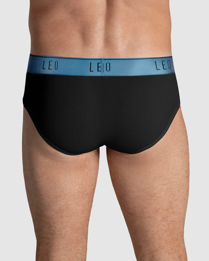 Bóxer brief de alta transpiración en microfibra ideal para uso diario#color_074-negro-elastico-azul