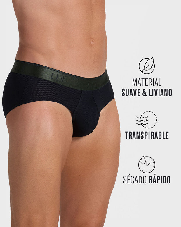 Bóxer brief de alta transpiración en microfibra ideal para uso diario