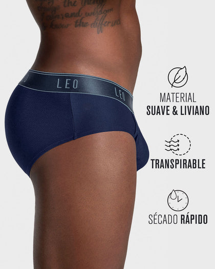 Bóxer brief de alta transpiración en microfibra ideal para uso diario#color_515-azul-oscuro