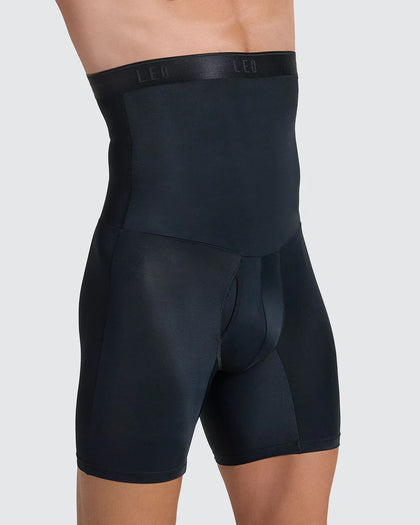 Bóxer de compresión en microfibra dos prendas en una: bóxer y cinturilla#color_700-negro