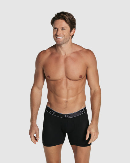 Bóxer medio diseño ergonómico ultrafresco y cómodo en microfibra#color_700-negro