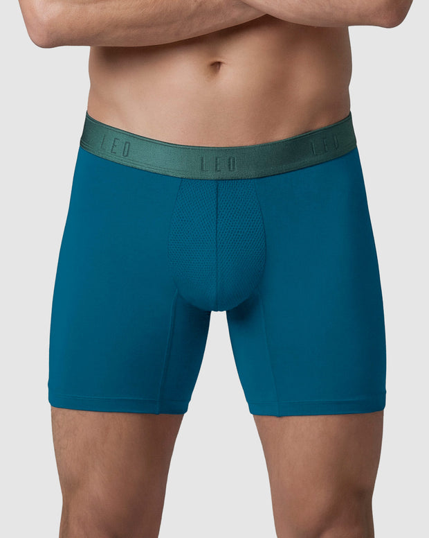 Bóxer deportivo con bolsillo lateral en microfibra