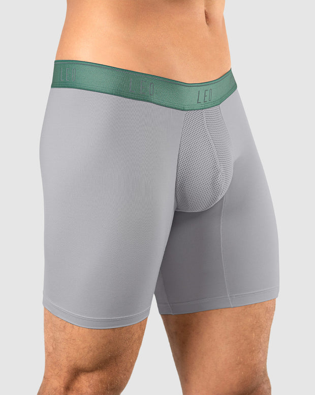 Bóxer deportivo con bolsillo lateral en microfibra