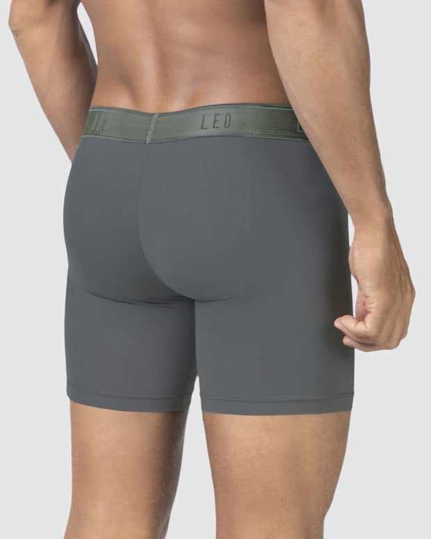 Bóxer deportivo con bolsillo lateral en microfibra