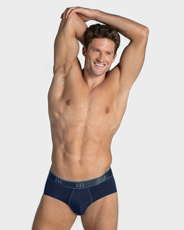 Bóxer brief tipo calzoncillo en microfibra con diseño frontal ergonómico