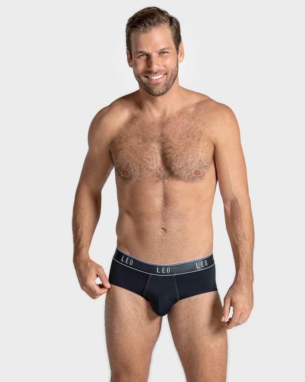 Bóxer brief tipo calzoncillo en microfibra con diseño frontal ergonómico