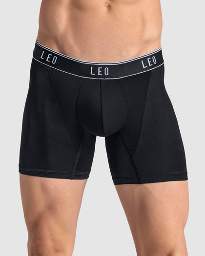 Bóxer en microfibra con mallas transpirables frontales#color_700-negro