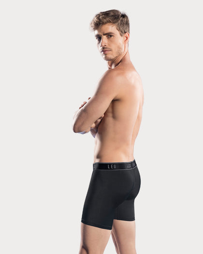 Bóxer en microfibra con mallas transpirables frontales#color_700-negro
