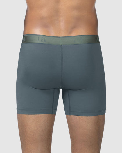 Bóxer en microfibra con mallas transpirables frontales#color_776-azul-oscuro