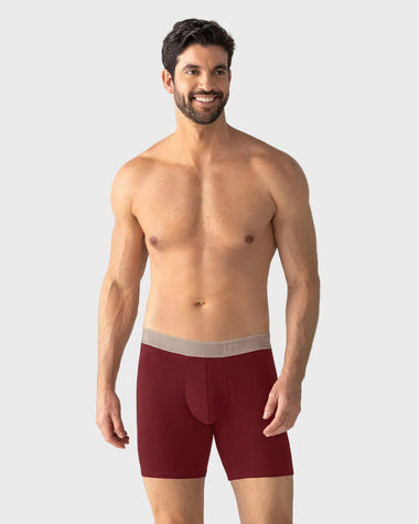 Bóxer medio en algodón#color_259-fondo-rojo