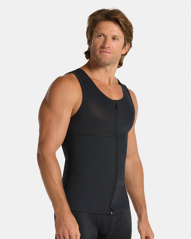 Chaleco masculino de compresión fuerte en Powerslim®