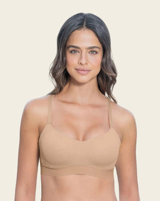 Brasier tipo top ultraliviano con copas internas fijas#color_802-cafe-claro
