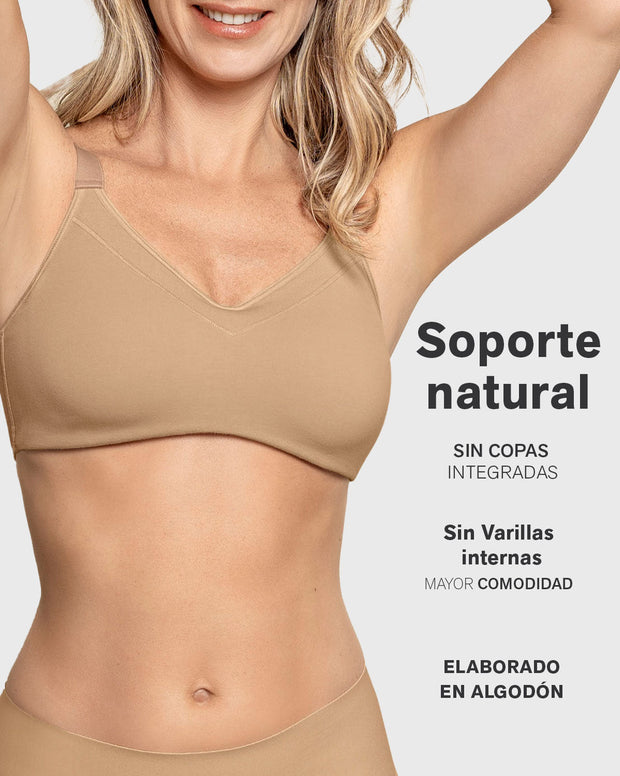 Brasier de alto cubrimiento elaborado en algodón