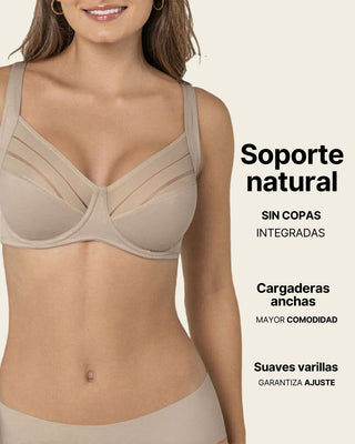 Brasier de buen cubrimiento ideal para busto pesado natural support#color_802-cafe-claro