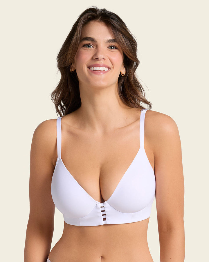 Brasier triangular de realce alto y buen cubrimiento Memory Bustier