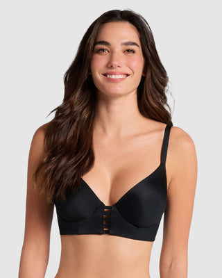 Brasier triangular de realce alto y buen cubrimiento Memory Bustier#color_700-negro