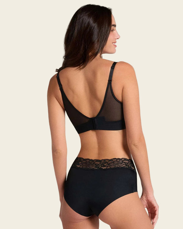 Brasier triangular de realce alto y buen cubrimiento Memory Bustier