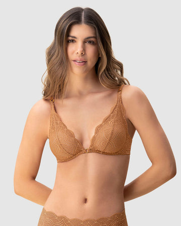 Bralette en encaje con transparencias y varillas#color_206-ocre