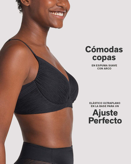 Comfort Fit Brasier con cubrimiento total del busto#color_700-negro
