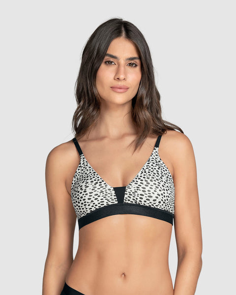 Bralette tipo top ultra cómodo y liviano#color_a52-estampado-manchas-negras