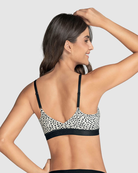 Bralette tipo top ultra cómodo y liviano#color_a52-estampado-manchas-negras