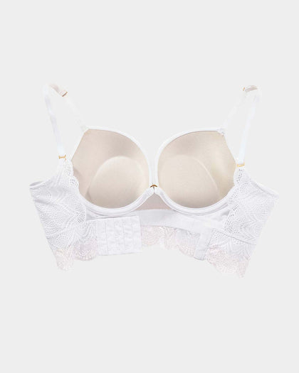 Brasier doble realce con escote profundo en espalda