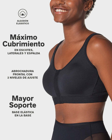 Brasier tipo top multiusos ultracómodo en algodón#color_700-negro