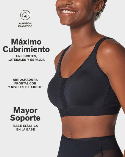 Brasier tipo top multiusos ultracómodo en algodón#color_700-negro