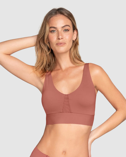 Brasier tipo top de copas extraíbles totalmente cómodo y liviano Flexi Brastop