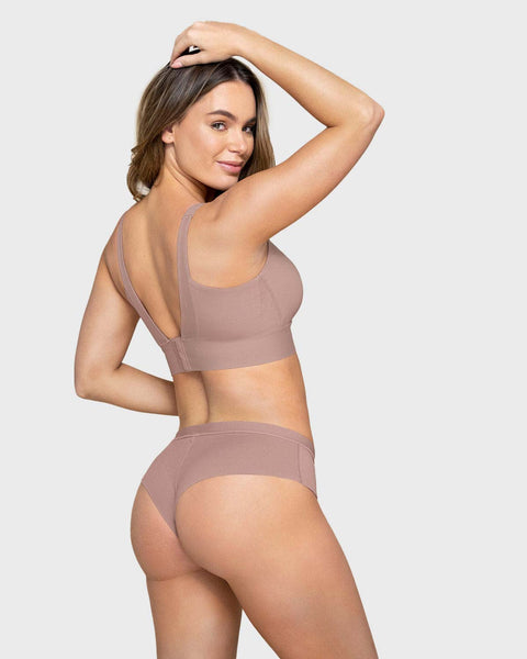 Brasier tipo top de copas extraíbles totalmente cómodo y liviano Flexi Brastop#color_281-palo-de-rosa